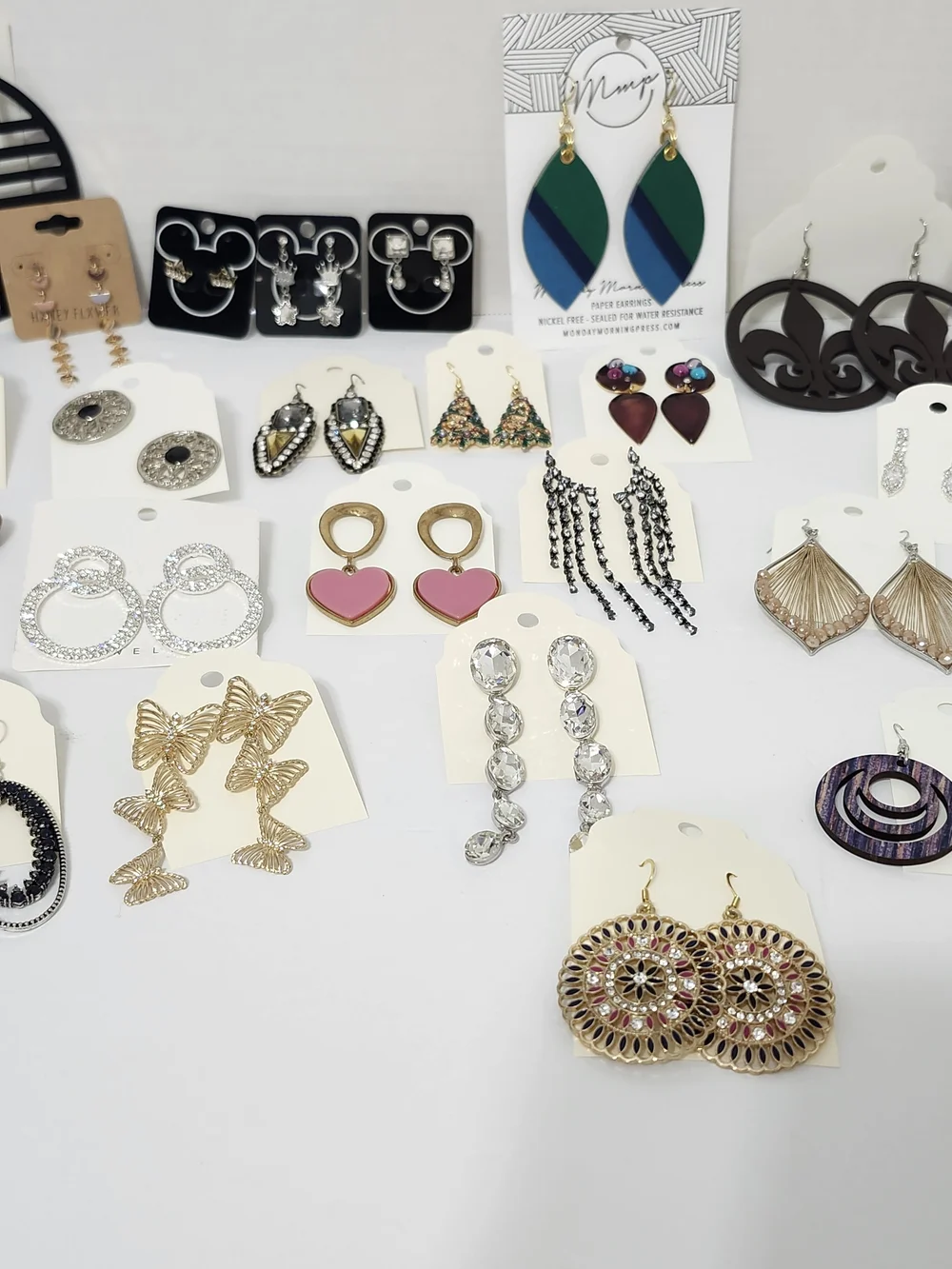 Assorted Earring Mix Rhinestone Wood Vintage To Now Enamel Everyday Wear Variety